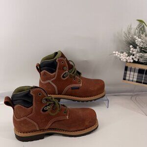 Hawx Women's Platoon Lace-Up Waterproof Work Boots - Soft Toe SIZE 7 COLOR BROWN